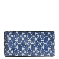 Aizome Hishi Rectangle Plate