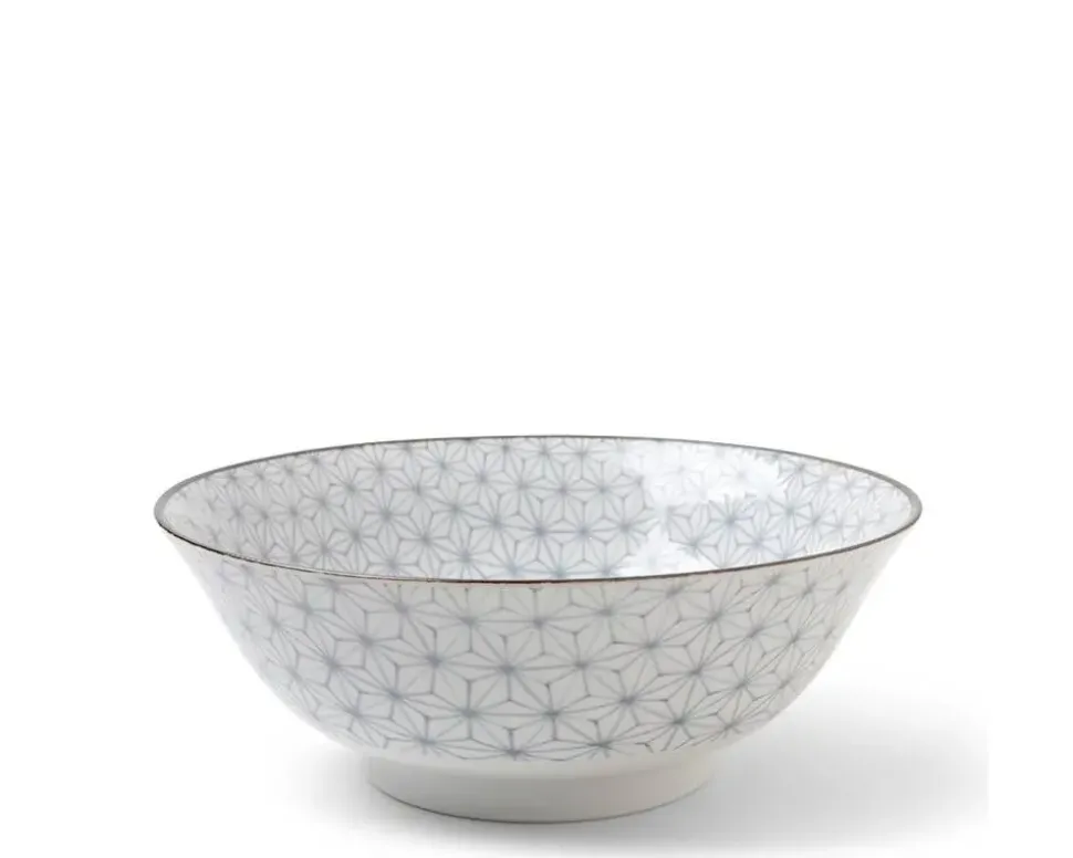 Asanoha Colors 7.25" Bowl - Gray