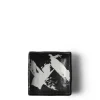 Black & White Brush Sauce Dish