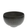 Black Cosmos Horsetails Bowl 5-3/8"