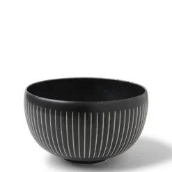 Black Cosmos Horsetails Bowl 6-1/4"