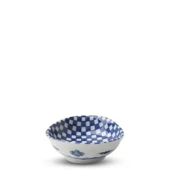 Blue & White Ichimatsu 3.75" Sauce Dish
