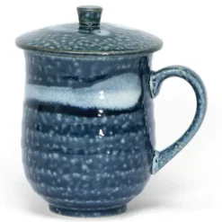 Blue Irabo Mug With Lid