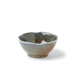 Blue Sand Crackle Sauce Bowl 3-1/2"