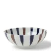 Bowl Brown Indigo Spokes 8-3/8"