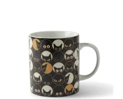 Cat Eyes 8 Oz. Mug - Black