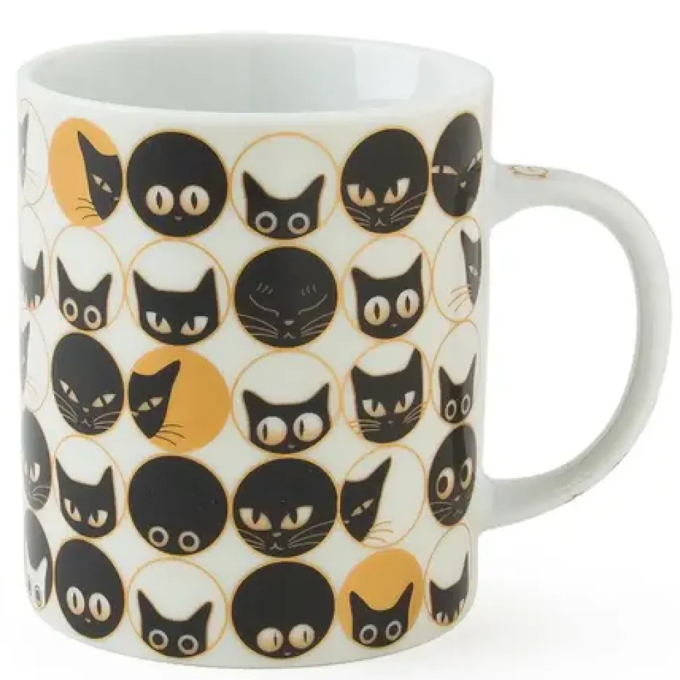Cat Eyes 8 Oz. Mug - White