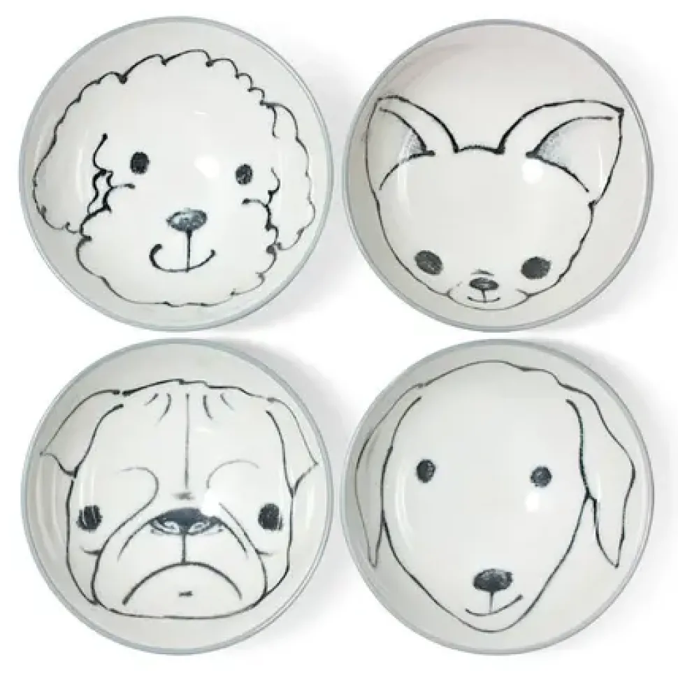 Dog Days 4.5" Rice Bowl Set