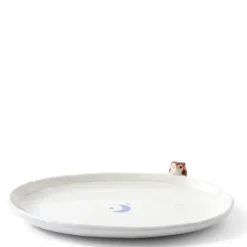 Plate Owl & Moon Design