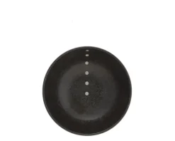 Satin Black White Dots 6-1/4