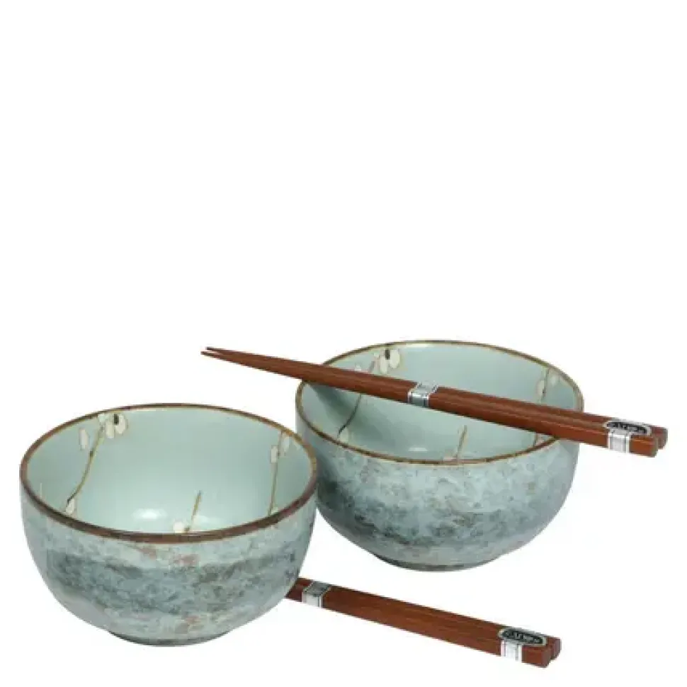 Spring Blossoms 5" Bowl For Two Set