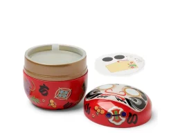 Tea Canister Red Daruma 