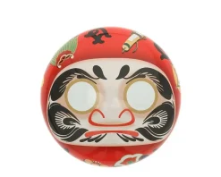 Tea Canister Red Daruma 