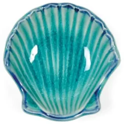 Turquoise Blue Shell 3.5" Bowl